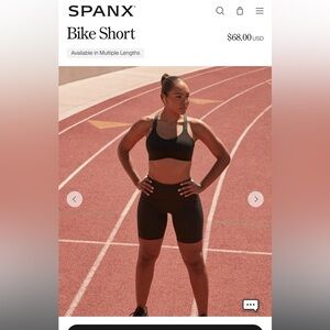 SPANX Black High-Rise Bike Shorts -8inch